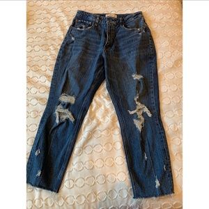 Abercrombie Curve Love High Rise Mom Jean
